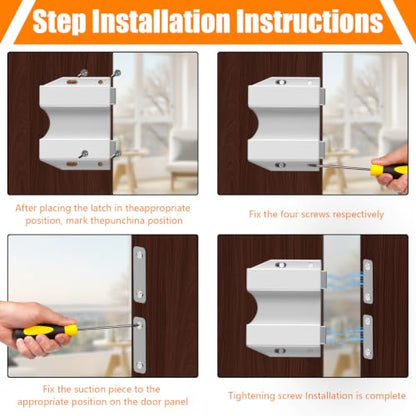 TONITRUI Heavy Duty Magnetic Push Latch, Double Push-to-Open Touch Latch for Kitchen Cabinet Doors, Push Release Pop Out Catch for Drawer Closure, White Cabinet Hardware (2 Pack) - color: White-Double