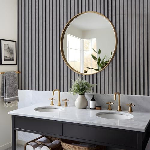 myforHD Wallpaper Peel and Stick Wood Grating Stripe Self-Adhesive Wallpaper Faux Wood Contact Paper Wood Slats Self Adhesive Wall Paper PVC Vinyl Film Removable Waterproof 17.3" x 236" - color: Wood I, size: 17.3" x 236.2"