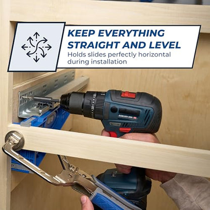 Kreg Drawer Slide Jig, Cabinet Drawer Slide Jig, KHI-SLIDE, Set of 2