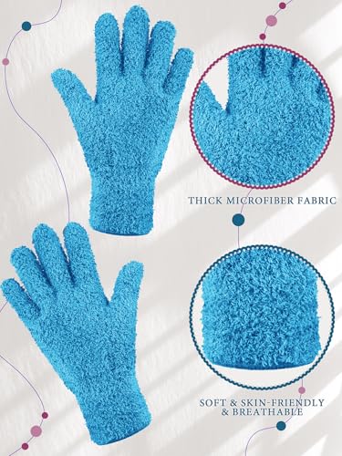 Patelai 3 Pairs Microfiber Dusting Gloves for Plants Leaf, Small - color: Black, Brown, Dark Brown, size: Small