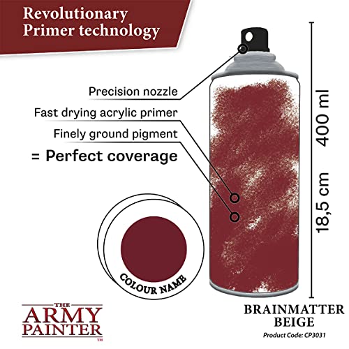 The Army Painter, Colour Primer Brainmatter Beige, 400 ml acrylic spray - color: Brainmatter Beige