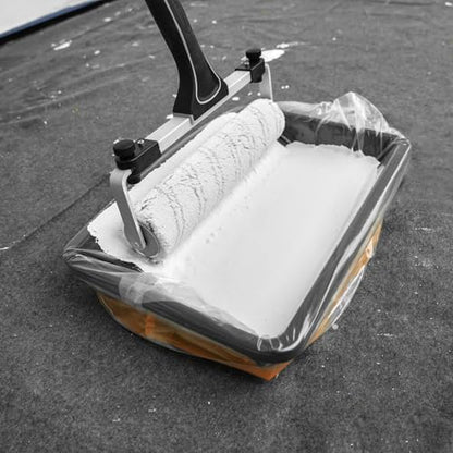 ROLLINGDOG 12 inch Disposable Paint Tray Liners - color: 5pc Paint Tray Liners(Drawstring Opening)