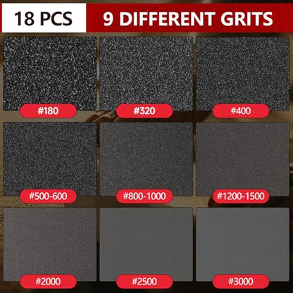 Shinboc 18 PCS 5 Inch Sanding Sponge 180 Grit, Bowling Ball Sanding Pads - color: 180grit, size: 5 Inch 18Pcs