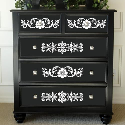 Damask Stencil Wall Stencils for Painting Large Pattern 12" - style: Damask