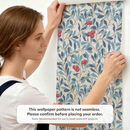 17"x78.7" Peel and Stick Wallpaper Renter Friendly-Pomegranate Fruit - color: Pomegranate Fruit, size: 17" x 78.7"