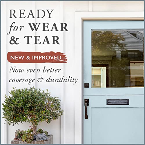 AMY HOWARD AT HOME - One Hour Miracle Paint - Water-Based Enamel - Scrubbable Eggshell Finish Furniture, Cabinets, Trim and More - All In One - No Stripping, Sanding, or Priming - 32 OZ - Ambala Blue - color: Ambala Blue