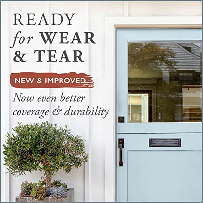 AMY HOWARD AT HOME - One Hour Miracle Paint - Water-Based Enamel - Scrubbable Eggshell Finish Furniture, Cabinets, Trim and More - All In One - No Stripping, Sanding, or Priming - 32 OZ - Ambala Blue - color: Ambala Blue
