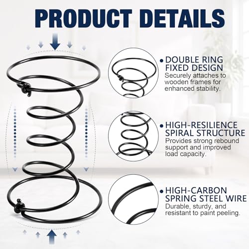 15 Pcs 6" Upholstery Strap Coil Springs Repair, 8 Gauge Wire - size: 8 Gauge