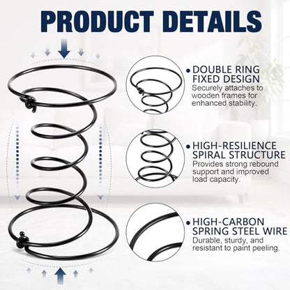 15 Pcs 6" Upholstery Strap Coil Springs Repair, 8 Gauge Wire - size: 8 Gauge