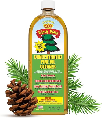 King Pine Concentrated Pine Oil Multi-Surface Cleaner Industrial Strength, Gold, 12 Fl Oz - size: 12 Fl Oz (Pack of 1)