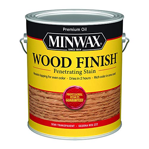 Minwax Wood Finish, Sedona Red, 1 Gallon - color: Sedona Red, size: 1 Gallon