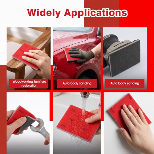 100 Pcs Sanding Sponge Assortment, Sandpaper Assortment Bulk
