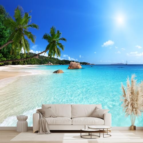 Beach wall murals Peel and Stick Wallpaper for Bedroom Living Room - 85"x118" - color: W05, size: 85"x118"