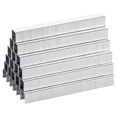 meite T50 Staples, 1/2 Inch Length Heavy Duty Staples for Staple Gun, Galvanized, 20 Gauge 3/8" Crown, Compatible with T50 Staple Gun, Ideal for Upholstery, Construction, Furniture (5,000 Counts) - size: 1/2 Inch, style: 1 Box (5,000 Counts)