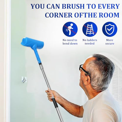 Ceiling Paint Roller No Drip Kit,10 Inch Ceiling Paint Roller with Shield
