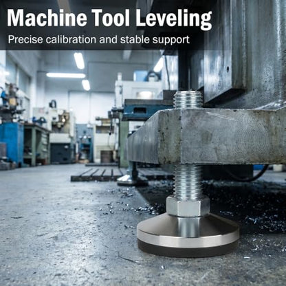 Heavy Duty Leveling Screw Leg,Leg Leveler 3.94" Dia Base,Adjustable Leveling feet M30 Thread, 5500 Lb Capacity,Capacity for Workbench, Machine, Cabinet (D100xM30x150,2 Pcs,Black) - size: D100xM30x150,2 Pcs