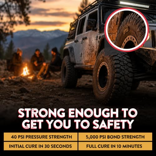 GlueTread Sidewall Tire Repair Kit, External Emergency Tubeless ATV Patch