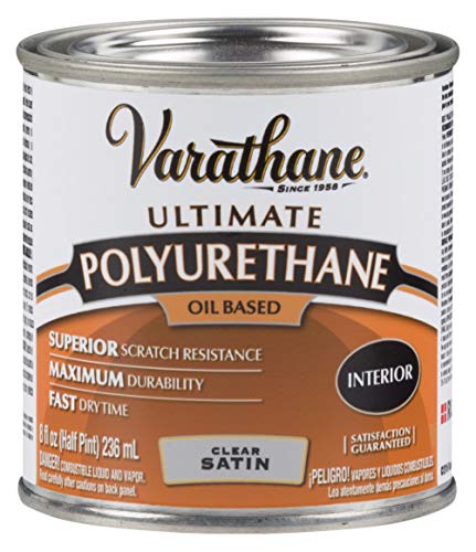 Varathane 242178H Interior Oil 275 Voc Polyurethane, Half Pint, Satin Finish - color: Satin Finish