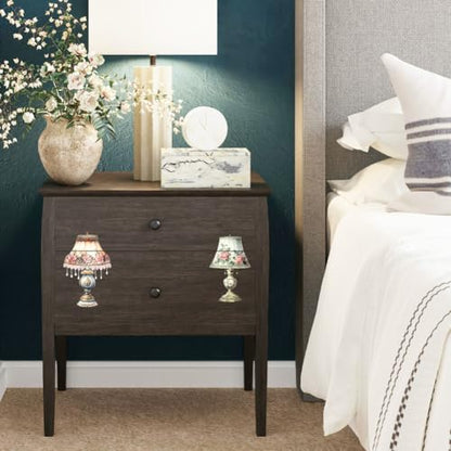 Peacoblue Vintage Table Lamp Rub On Transfers for Furniture Craft 6"x12" - style: Vintage Table Lamp