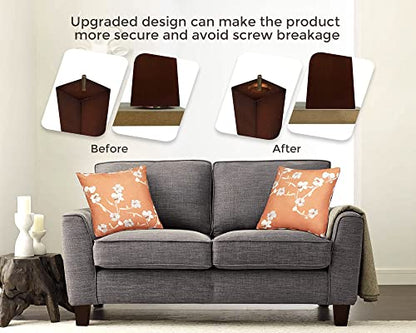 6 Inch Couch Legs for Furniture Set of 4, Square Wooden Furniture Legs - size: 6 Inch