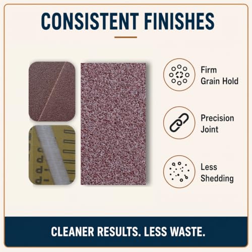 3x21 Sanding Belts, 20 Pack, 4 Each of 80/120/150/240/400 Grits - size: 3 x 21 in, 20-Pack