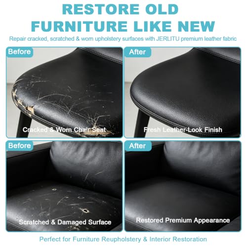 Black Faux Leather Fabric 118"×55" Lychee Grain Upholstery Vinyl - color: Black Lychee Grain, size: 118"x55" (300cm x 140cm)