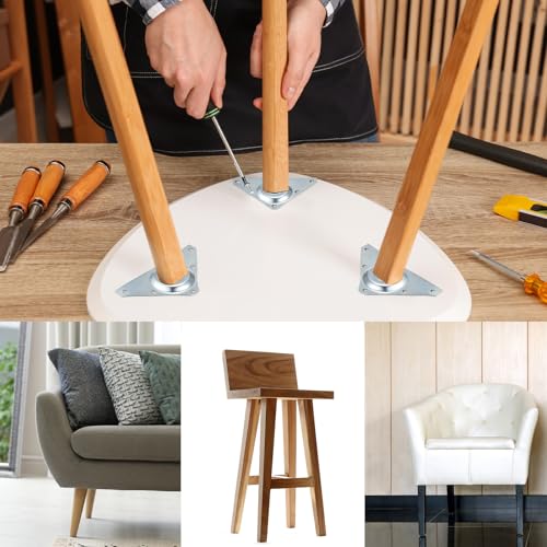LEIFIDE 4 Pack Heavy Duty Table Leg Brackets - color: Triangle Style