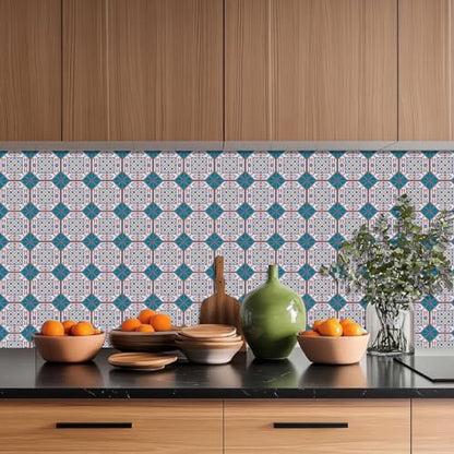36 Pcs 4 Style Victorian Style Wall Tile Stickers, 4x4 Inch - color: Victorian Style