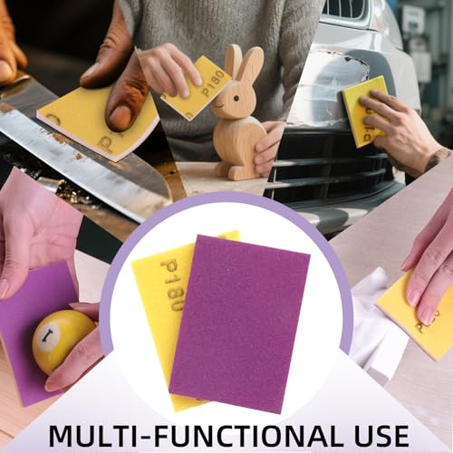 20Pcs Sanding Sponge 150 180 220 400 Grit Wet Dry Soft Foam Block - size: 20pcs Mix Grit, style: Ceramic Sand