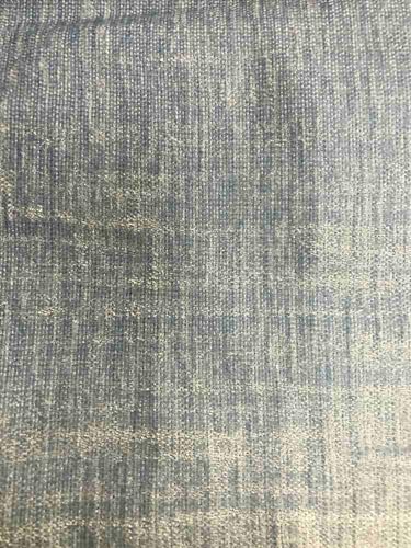 Ice Blue Chenille Soft Velvet Fabric, 118 Inch. in Width, Ideal Material for Upholstery Coaches and Chairs, Drapery, Pillows, Slipcovers, Tablecloths, Sewing, Arts & Crafts Etc - Sample/Swatch - color: Ice Blue, size: Sample 3x3 Inch