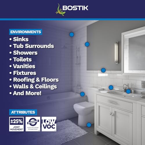 BOSTIK Pure Silicone Champagne 10.1oz Silicone Caulk & - 1 Cartridge - color: Champagne