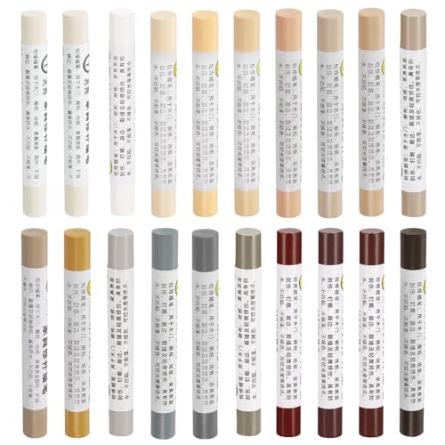 uxcell 20Pcs Wood Filler Stick Common Series Furniture Repair Crayon Kit - color: Common Series