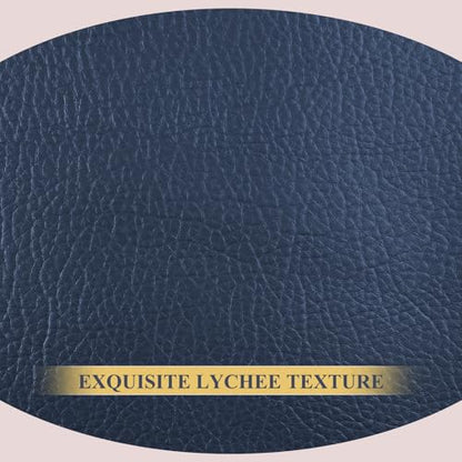 Faux Leather 0.7mm Upholstery Fabric by the Yard 15 Yard Navy Blue - color: Navy Blue, size: 15 Yard