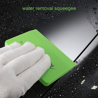 NEWISHTOOL Soft Silicone Small Squeegee for Vinyl, 2 PCS Rubber PPF Tool - color: Green