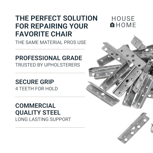 House2Home Upholstery Webbing Clips Rocking Chair Seat Straps 10pk - size: 2-Inch Clip