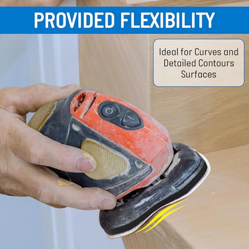 5 Pack 12 Hole Mouse Sander Interface Pad Compatible with Black Decker