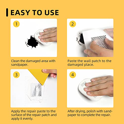 Drywall Patch Kit,12 Pcs Aluminum Drywall Repair Kit for Holes - size: 12