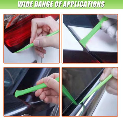 4PCS Car Vinyl Wrap Scraper Tool, Double Axe, Green - size: GN&Db