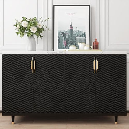Decotalk Black Textured Geometric Peel and Stick Wallpaper - Black Textured Wallpaper for Bedroom 17.7x200 Inch Geometric Wall Paper Removable Dark Cabinets Vinyl Wrap, Renter Friendly - size: 17.7" x 200"