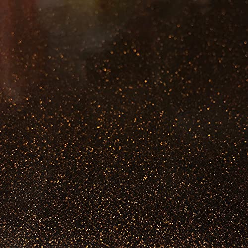 Sparkle Vinyl Fabric, Smooth Glitter Faux Leather Sheets, Shiny Material, Great for Upholstery Bag Making Hair Bows Clips Earrings DIY and Craft Projects - Cut Continuously by The Yard (Brown) - color: Brown, size: Cut By The Yard