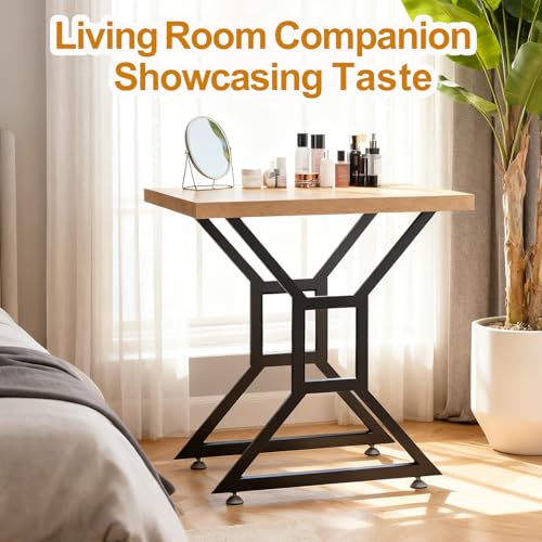 Yahpetes Table Legs 2Pcs Heavy Duty Desk Legs 30" X 20" Furniture Legs Black DIY Industrial Bench Legs Coffee Table Legs for Living Room and Kitchen (H30 X W20) - size: H30" X W20"