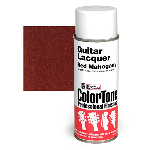 ColorTone Nitrocellulose Guitar Lacquer Spray, Red Mahogany 13 oz - color: Red Mahogany