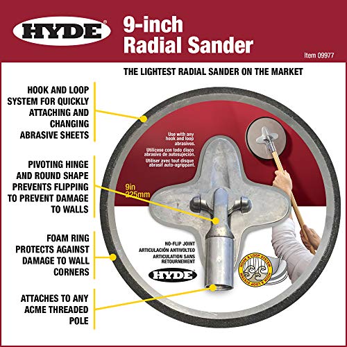 Hyde 09977 Radial Sander - size: 9-Inch Sander Only