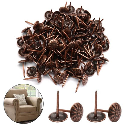 Red Copper Upholstery Tacks, 120PCS, 7/16 Inch - color: Red Copper