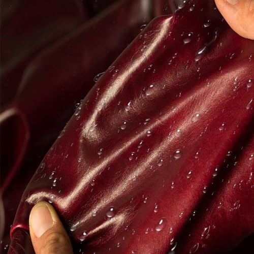 Numola Leather Repair Patch, 8×11 Inch Self-Adhesive Dark Wine Red - color: Dark Wine Red, size: 8×11inch