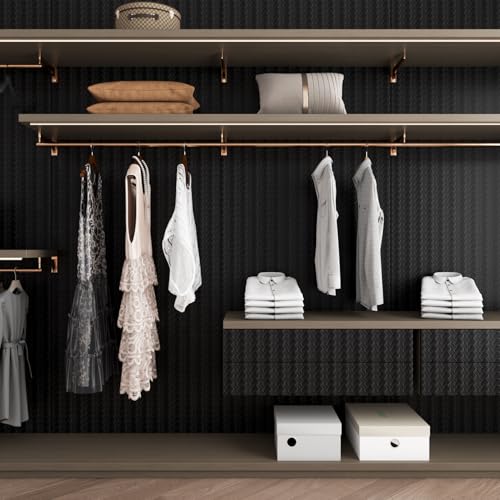 ReWallpaper Modern Matte Black Textured Peel and Stick Wallpaper 17.7in x 23ft Removable Vinyl Contact Paper for Cabinets Renter Friendly Black Wallpaper for Bedroom Living Room Classroom Accent Wall - size: 17.7in x 23ft