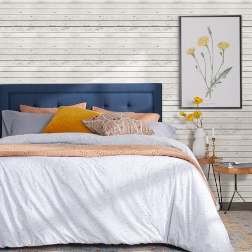 Commomy 3D Faux Wood Wall Stickers Peel and Stick 10 Pcs 11.8" x 11.8" - color: Wood-AQ