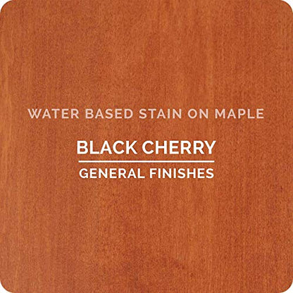General Finishes Water Based Wood Stain, 1 Gallon, Black Cherry - color: Black Cherry, size: 1 Gallon