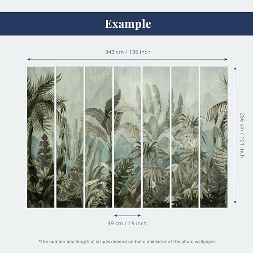 artgeist - Peel and Stick Wall Mural, Living Room Tropical Island 77x55 in - color: #06, size: 55"x77"