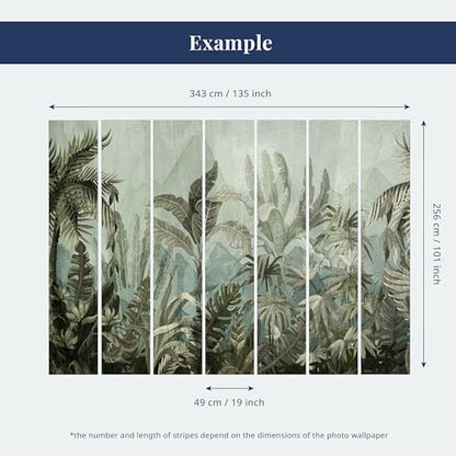 artgeist - Peel and Stick Wall Mural, Living Room Tropical Island 77x55 in - color: #06, size: 55"x77"